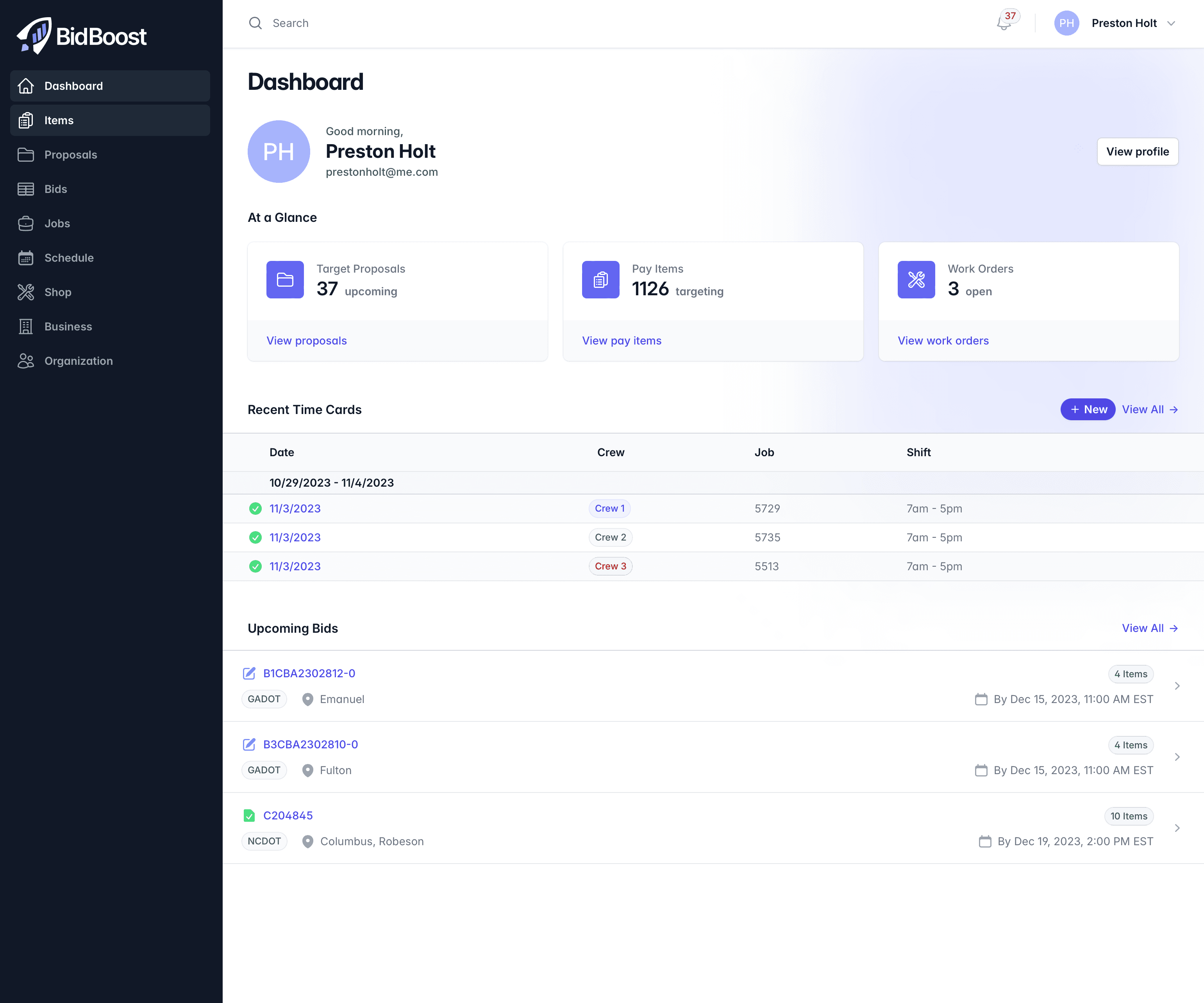 BidBoost screenshot